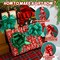 100 Pieces Christmas Wrap Pull Bows 5 Inch Gift Bows with Ribbon Wrapping Accessory Present Christmas Wrapping Bows for Holiday Baskets Box Decoration (Red, Green)